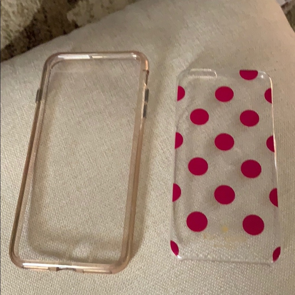 Kate Spade iPhone case & a clear iPhone plus cover